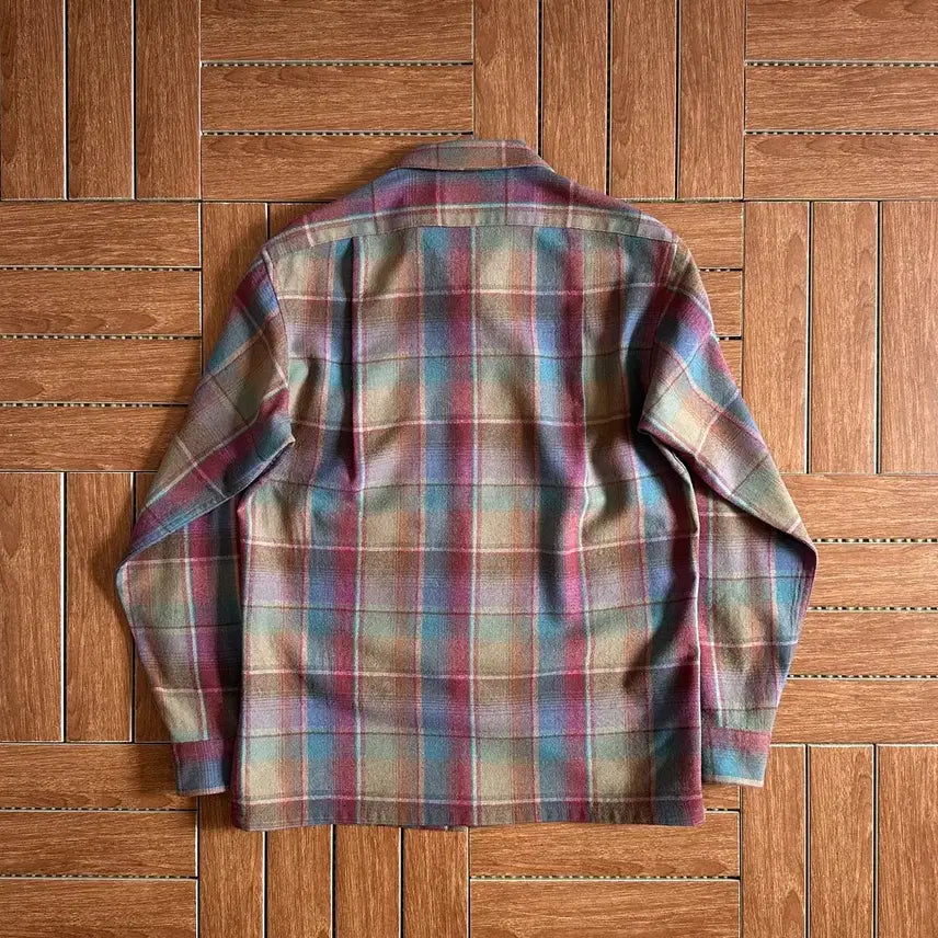 [BUNJANG] 70s Pendleton USA Plaid Board Wool Shirt Size S / 70s 펜들턴 Pendleton usa 플레이드 보드 울 셔츠 S