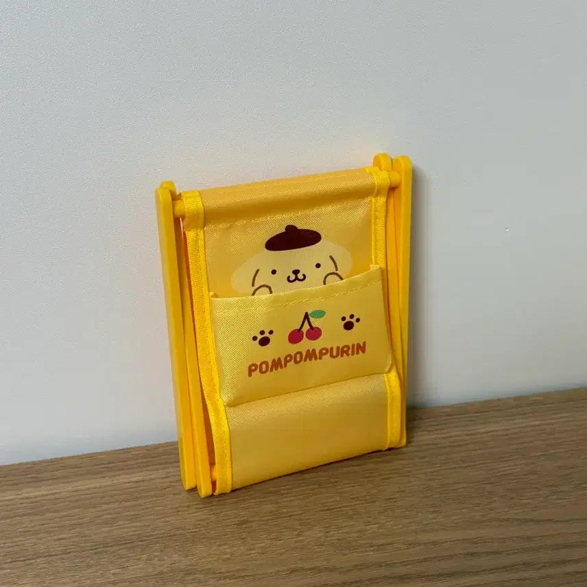 [BUNJANG] Sanrio Pompompurin Pocket Mini Rack Folding Storage Box for Photocards and Pens / 산리오 폼폼푸린 포켓 미니 랙 접이식 수납함 포토카드 펜꽂이