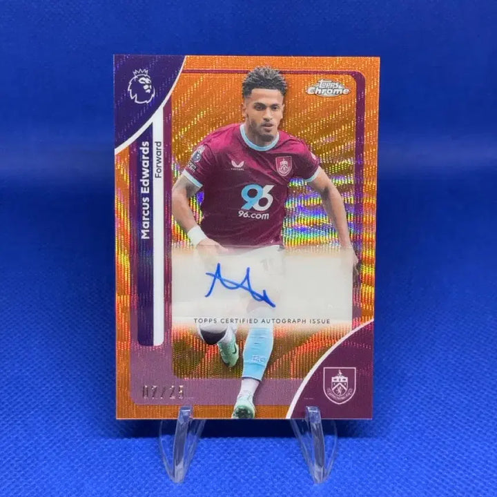 [BUNJANG] 25/26 Topps Chrome Premier League Marcus Edwards 25th Anniversary Autograph Card / 25/26 탑스크롬 프리미어 리그 마커스 에드워즈 25한정 오토