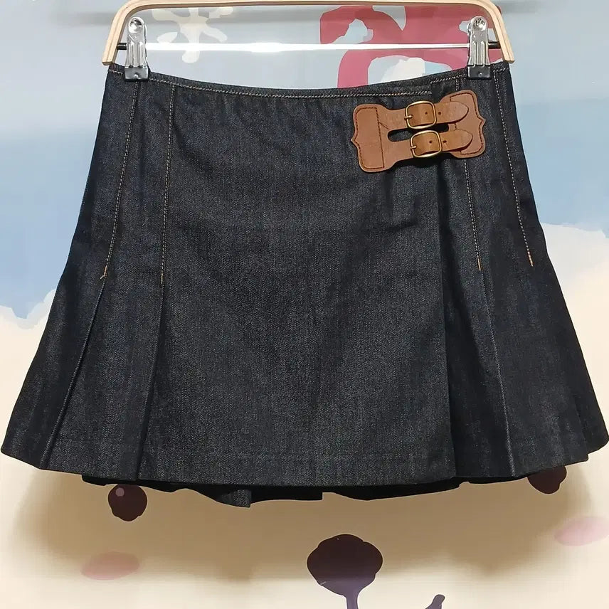 [BUNJANG] Polo Ralph Lauren Denim Wrap Mini Skirt / (2) 폴로 랄프로렌 데님 랩 미니 스커트 청치마