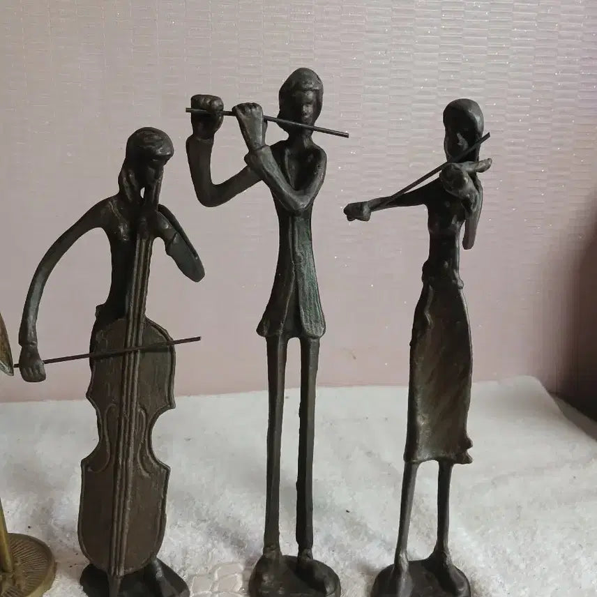 [BUNJANG] Bronze Crane Musicians Bundle / 동 학  /  악기 연주자 일괄