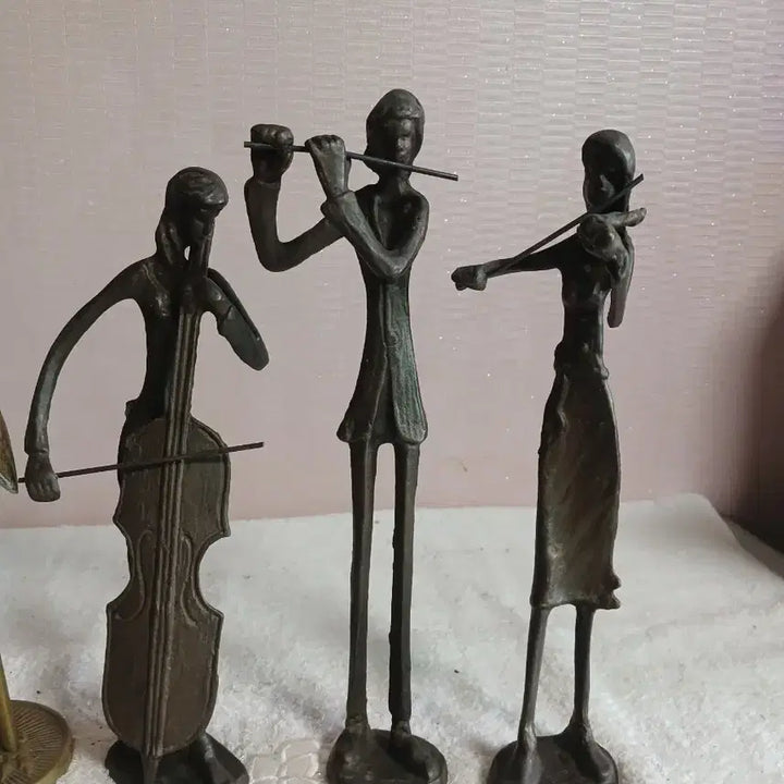 [BUNJANG] Bronze Crane Musicians Bundle / 동 학  /  악기 연주자 일괄