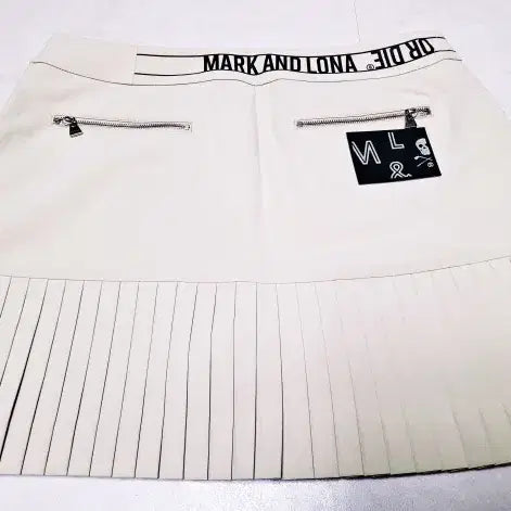 [BUNJANG] Mark &amp;ロナ Frill Golf Skirt Beige L / 마크앤로나 연카키 베이지 프릴골프스커트 L  MYR