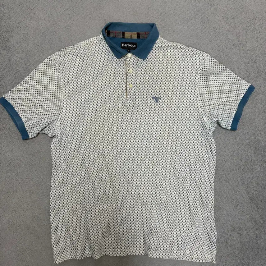 [BUNJANG] Barbour Logo Polo Shirt Size 107-110 / 바버 로고 폴로셔츠 107-110사이즈