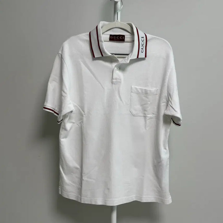 [BUNJANG] Gucci Signature Logo Short Sleeve Polo Shirt / 구찌 반팔 카라티