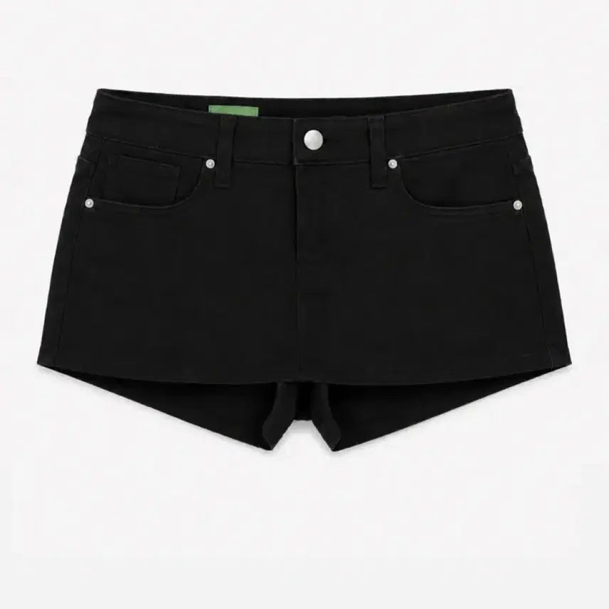[BUNJANG] OOTD Low-Rise Skirt Shorts with Rivet Detail / OOTJ 로우라이즈 치마바지 리벳 미니 스커트