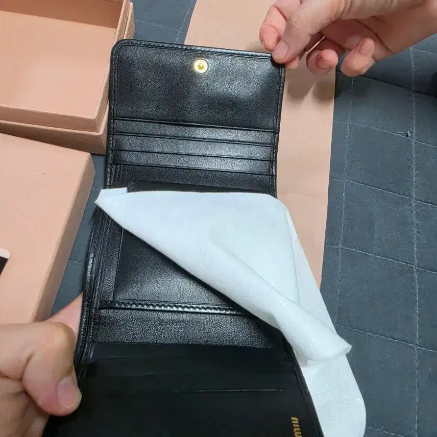 [BUNJANG] Miu Miu Matelassé Wallet Black 5MH016 Unused Full Set / 미우미우 마테라쎄 지갑 블랙 5MH016 미사용 풀구성