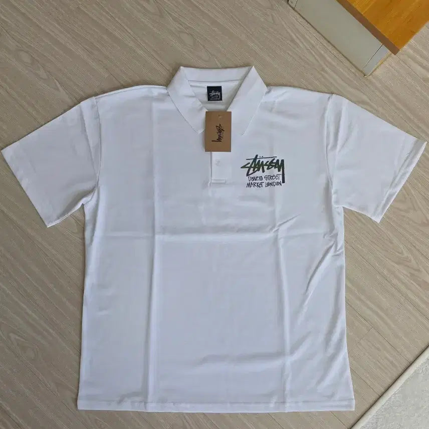 [BUNJANG] Stussy Carat Short Sleeve T-shirt White 2XL / (새상품) 스투시 카라 반팔 티셔츠 화이트 2XL
