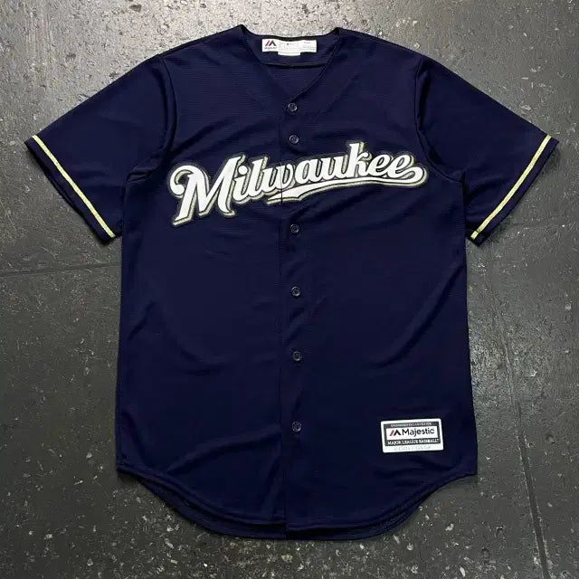 [BUNJANG] 95 Majestic Milwaukee Brewers Baseball Jersey / 95 마제스틱 밀워키 브루어스 유니폼