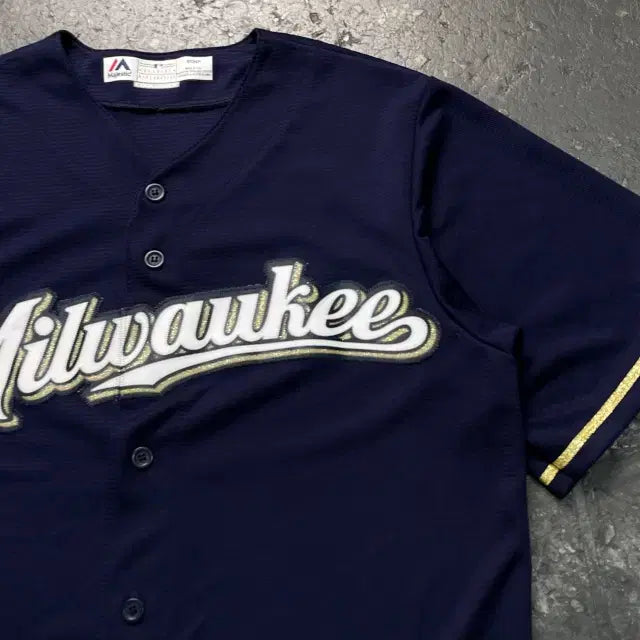 [BUNJANG] 95 Majestic Milwaukee Brewers Baseball Jersey / 95 마제스틱 밀워키 브루어스 유니폼