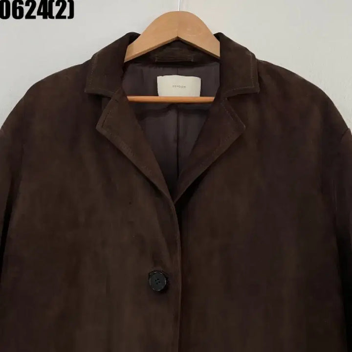 [BUNJANG] Dark Brown Suede Jacket / 스웨이드 자켓 다크 브라운