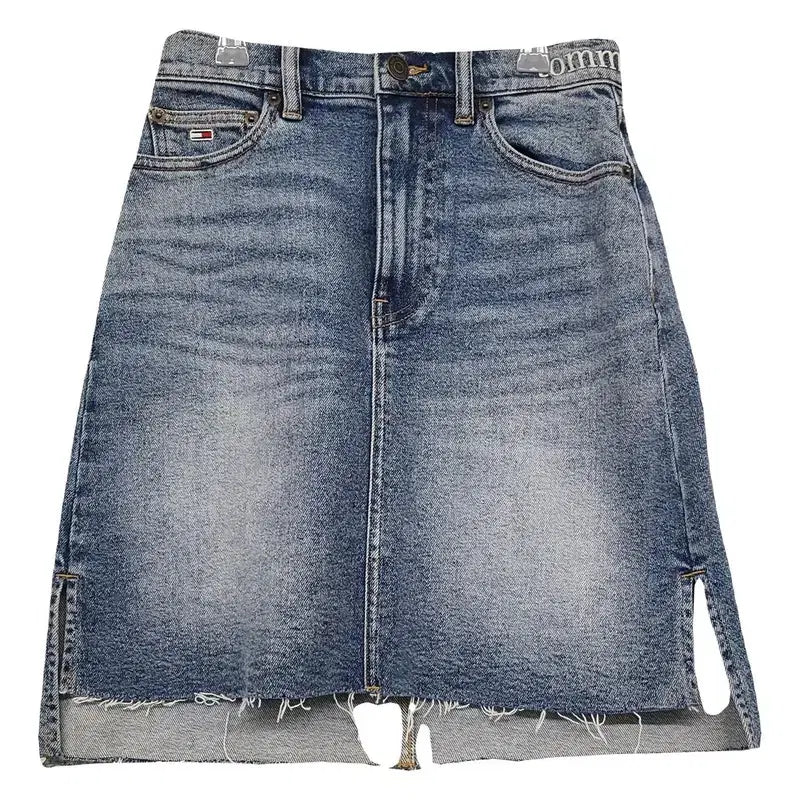 [BUNJANG] Tommy Hilfiger Vintage Wash Denim Mini Skirt XXS / 타미힐피거 빈티지 워싱 데님 미니스커트 XXS
