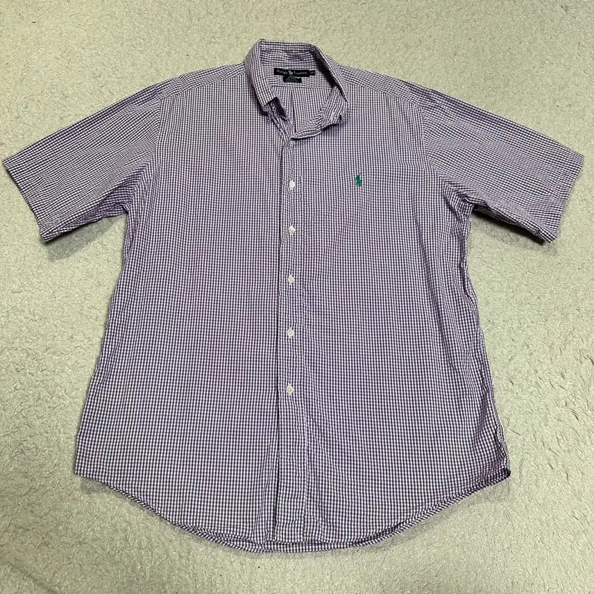[BUNJANG] Polo Ralph Lauren Check Short Sleeve Shirt / 폴로 랄프로렌 체크 반팔 셔츠 100