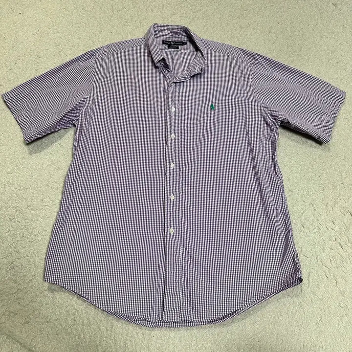 [BUNJANG] Polo Ralph Lauren Check Short Sleeve Shirt / 폴로 랄프로렌 체크 반팔 셔츠 100