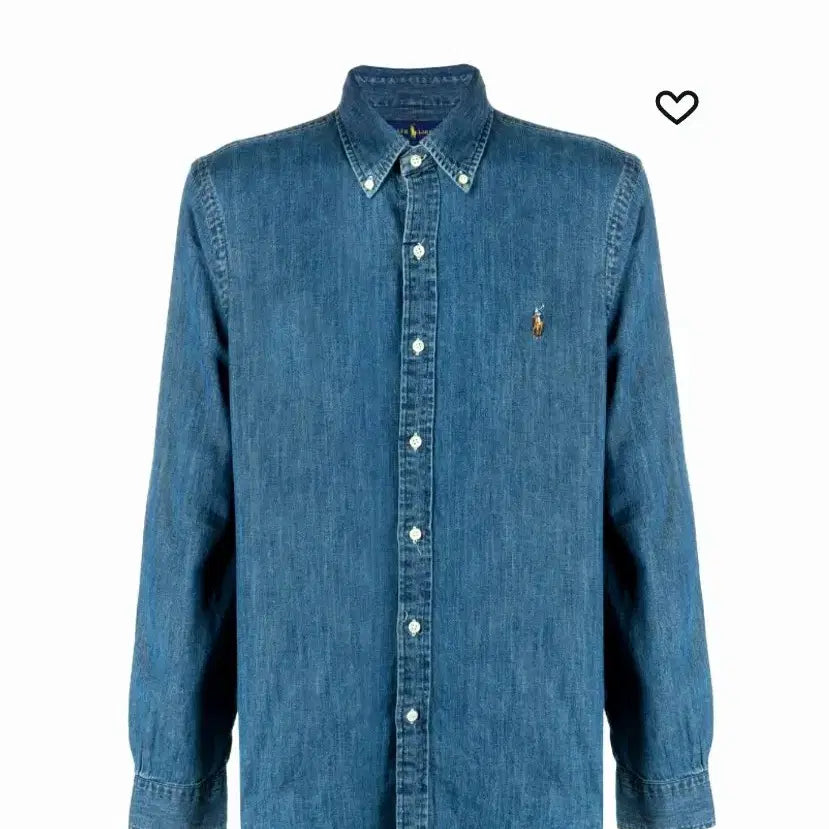 [BUNJANG] Polo Ralph Lauren Classic Fit Medium Wash Denim Shirt XL / 폴로 랄프로렌 중청 데님 셔츠 클래식핏 XL 새상품