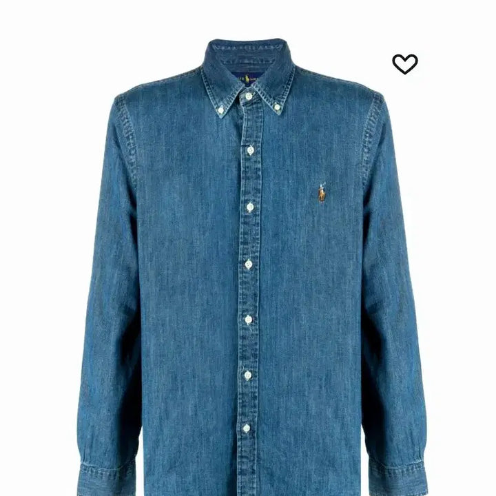 [BUNJANG] Polo Ralph Lauren Classic Fit Medium Wash Denim Shirt XL / 폴로 랄프로렌 중청 데님 셔츠 클래식핏 XL 새상품