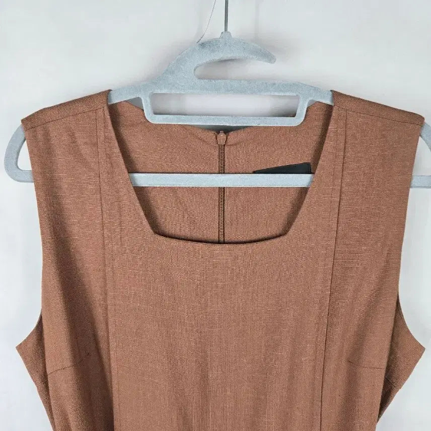 [BUNJANG] LeShop Linen Blend Sleeveless Belt Wide Crop Jumpsuit / [무료배송]르샵 F 린넨 마 혼방 민소매 벨트 와이드 크롭 점프수트