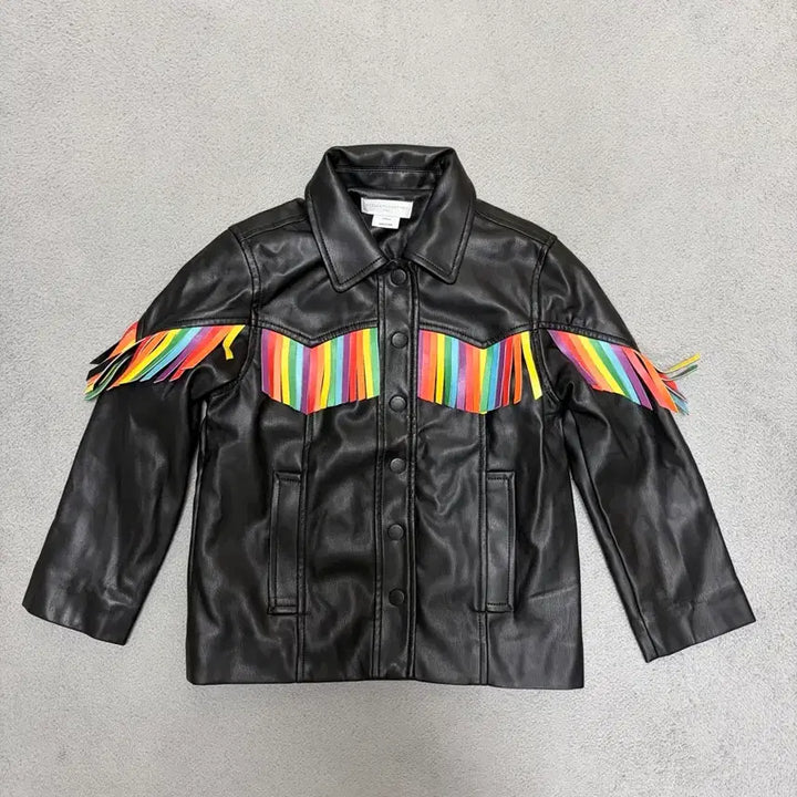 [BUNJANG] Stella McCartney Kids Leather Fringe Jacket (5-6 Years) / 스텔라맥카트니 키즈 5-6살 레더 자켓 정품