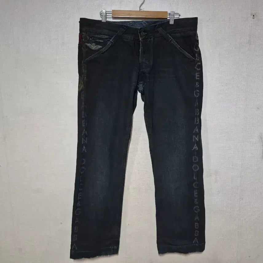 [BUNJANG] Dolce &amp; Gabbana Logo Wash Denim Pants Size 54 / 돌체앤가바나 데님팬츠 54