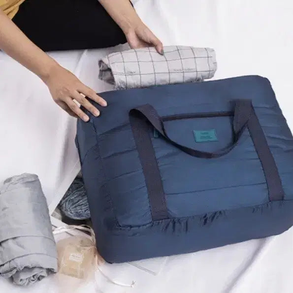 [BUNJANG] Travel Folding Carrier Pouch Set (2 pcs) / 여행용 접이식 캐리어 보조가방 2개일괄