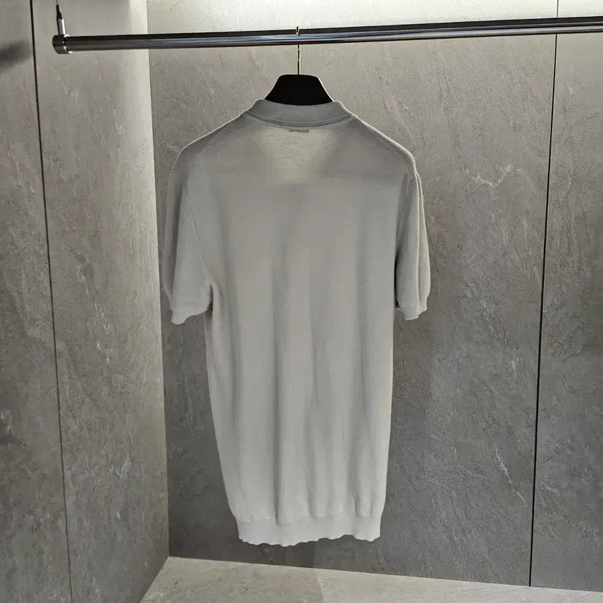 [BUNJANG] KROWN Knit Collar Short-Sleeve Polo T-Shirt / 키톤 니트 카라 PK 반팔 티셔츠