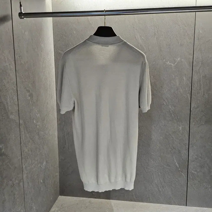 [BUNJANG] KROWN Knit Collar Short-Sleeve Polo T-Shirt / 키톤 니트 카라 PK 반팔 티셔츠