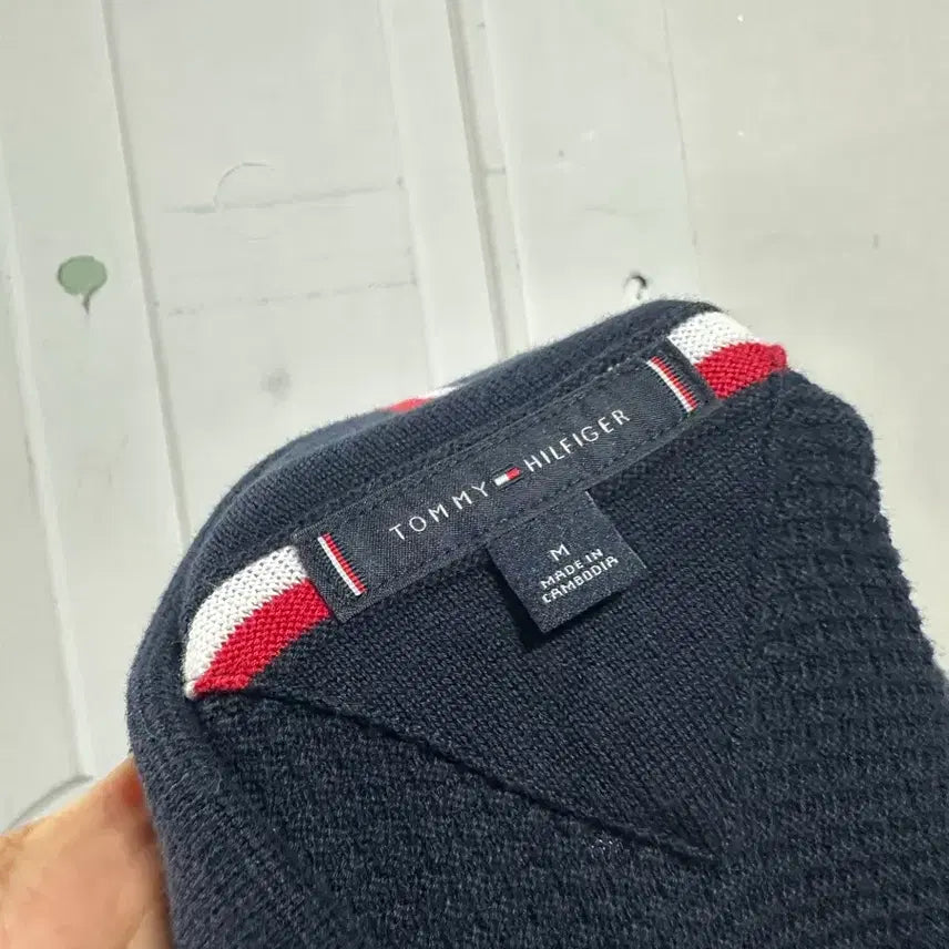 [BUNJANG] Tommy Hilfiger Knit Polo Shirt / 타미힐피거 니트 카라티