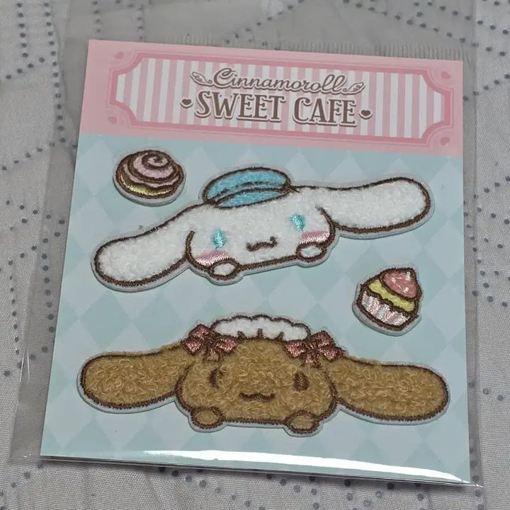[BUNJANG] Sanrio Cinnamoroll Sweet Cafe Limited Edition Mocha Wappen Sticker Set / 산리오 시나모롤 스위트 카페 한정 모카 와펜 부클 스티커 세트