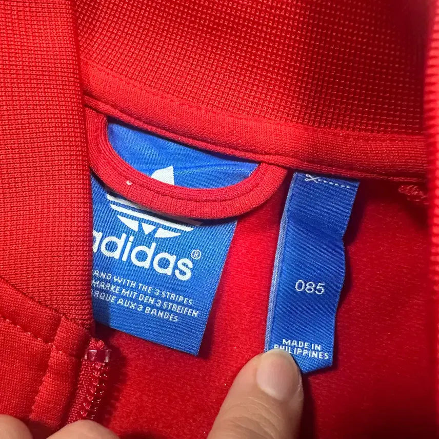 [BUNJANG] Adidas Superstar Red Track Top Jersey / (바배) 아디다스 슈퍼스타 레드 트랙탑 져지