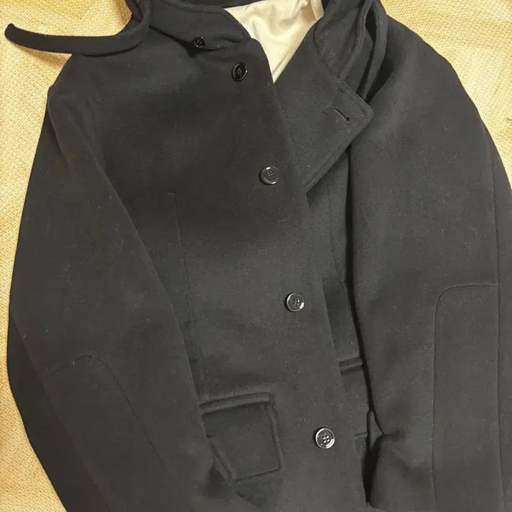 [BUNJANG] Politeru Melton Wool Hooded Coat / 폴리테루 멜튼울 후디드 코트
