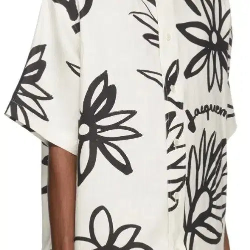 [BUNJANG] Jacquemus La Chemise Floral Linen Short Sleeve Shirt / L) 자크뮈스 라슈미즈 플로럴 린넨 반팔셔츠