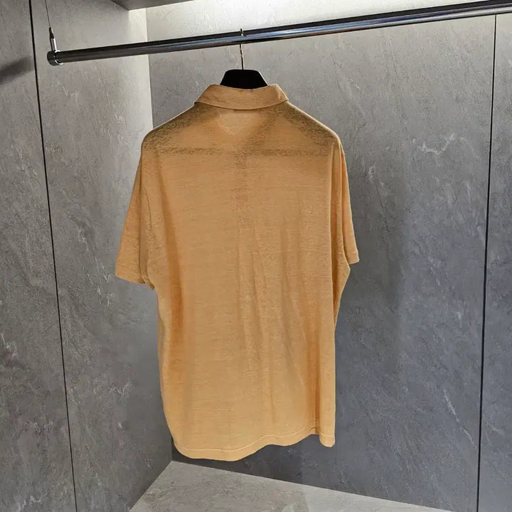 [BUNJANG] Loro Piana 100% Linen PK Polo Collar T-Shirt / 로로피아나 린넨 100% PK 폴로 카라 티셔츠