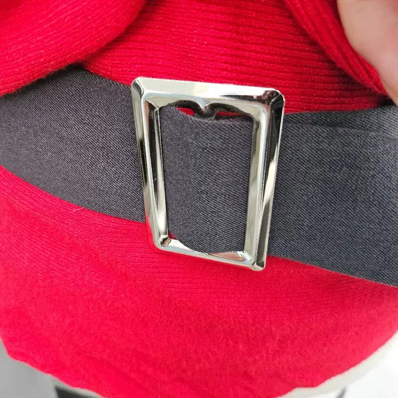 [BUNJANG] Red Leather Vintage Belt / 벨트 여 free J6162