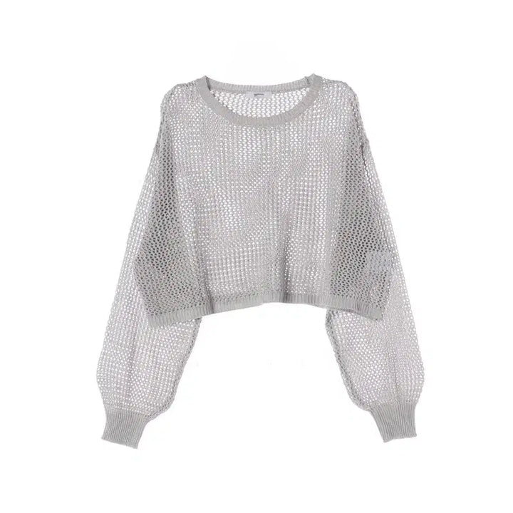 [BUNJANG] Japanese Acrylic Layered Mesh Knit (Women&