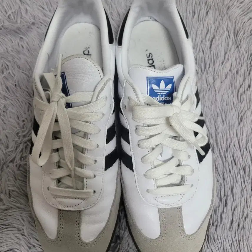 [BUNJANG] Adidas Samba White/Black Sneakers / 아디다스 삼바 흰검 스니커즈 275