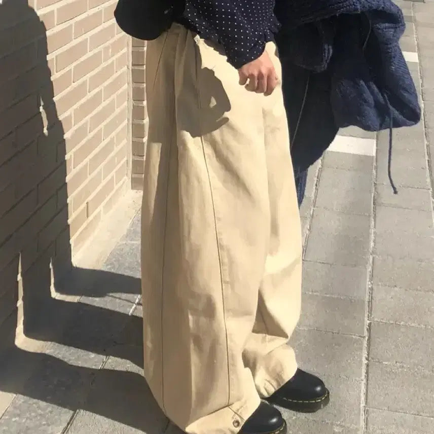 [SOLD OUT] 에이블리 크림뮤지엄 코튼 와이드팬츠