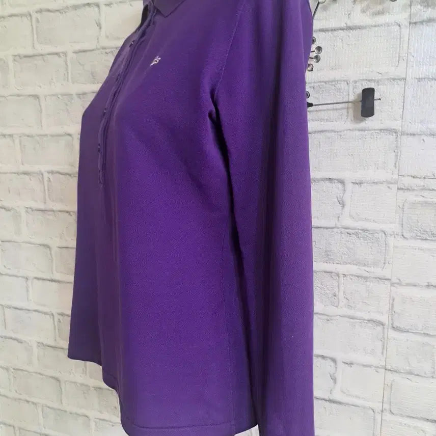[SOLD OUT] 라코스테 여성 퍼플 카라티 40사이즈