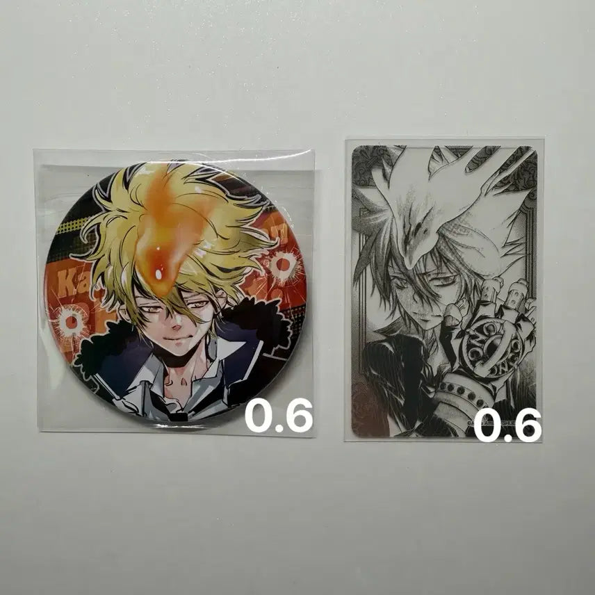 [SOLD OUT] 가정교사 히트맨 리본 가히리 지오토 굿즈 모음 (캔뱃지,클리어 카드)