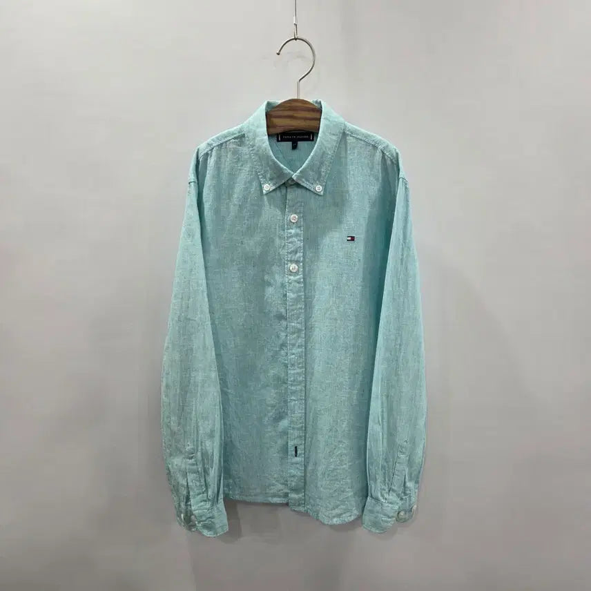 [SOLD OUT] 타미힐피거 키즈 버튼다운 린넨/코튼 셔츠 140