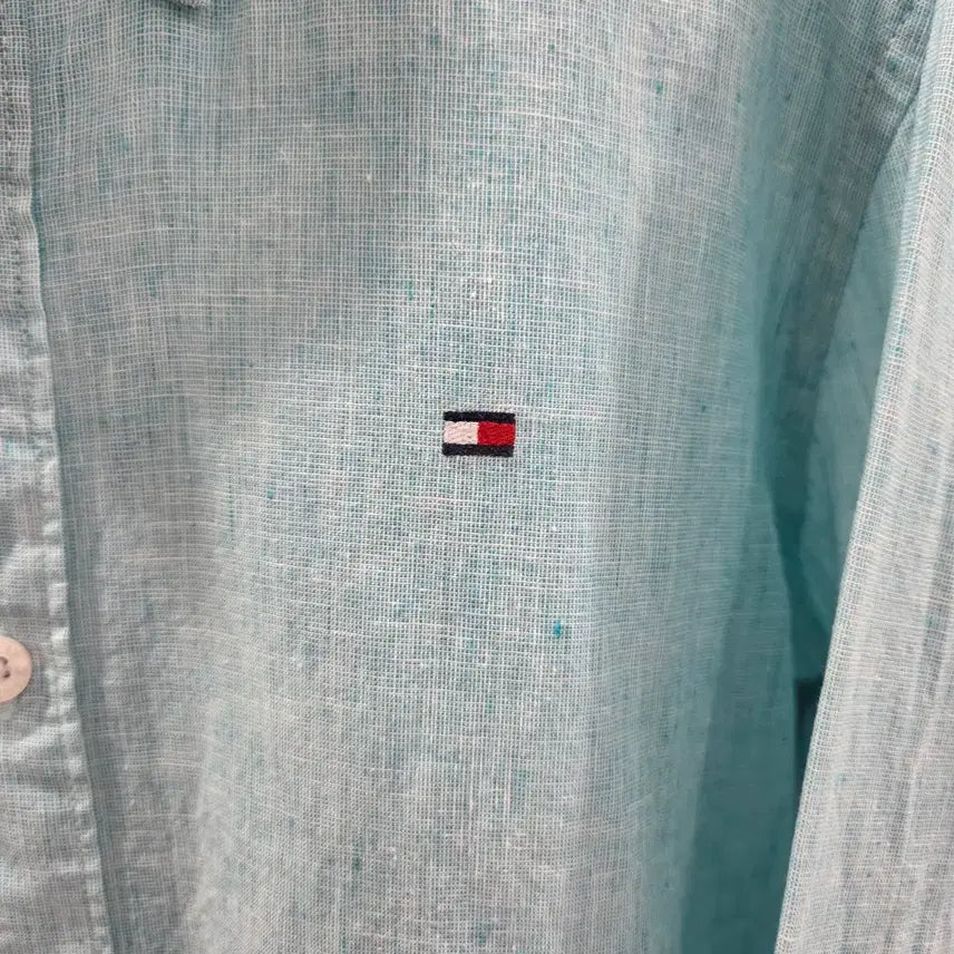 [SOLD OUT] 타미힐피거 키즈 버튼다운 린넨/코튼 셔츠 140