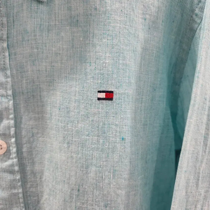 [SOLD OUT] 타미힐피거 키즈 버튼다운 린넨/코튼 셔츠 140