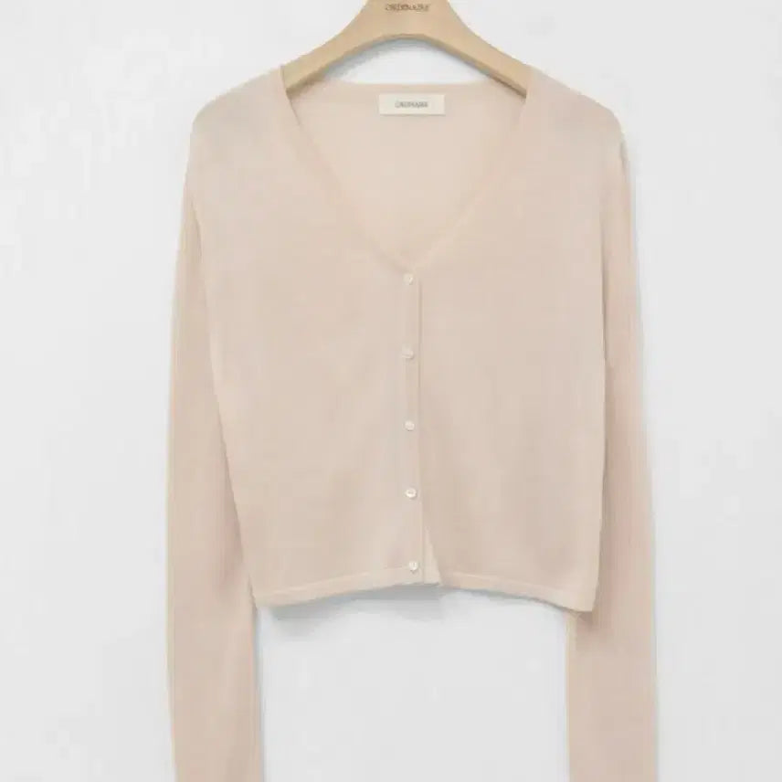 [SOLD OUT] 새상품)가내스라 자체제작 시모 크롭 가디건 피치베이지 /살안타템/