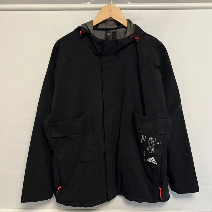 [SOLD OUT] [정품/3XL] 아디다스 트레이닝 블랙 포켓 바람막이