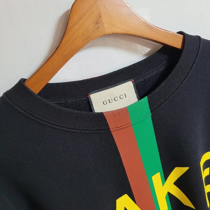 [SOLD OUT] [M] 구찌 블랙 페이크 낫 맨투맨 635847 XJCXY