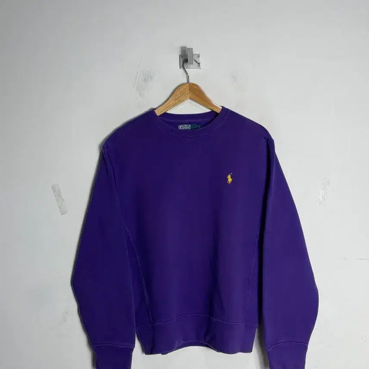 [SOLD OUT] 폴로 랄프로렌 사이드 패널 맨투맨 보라색