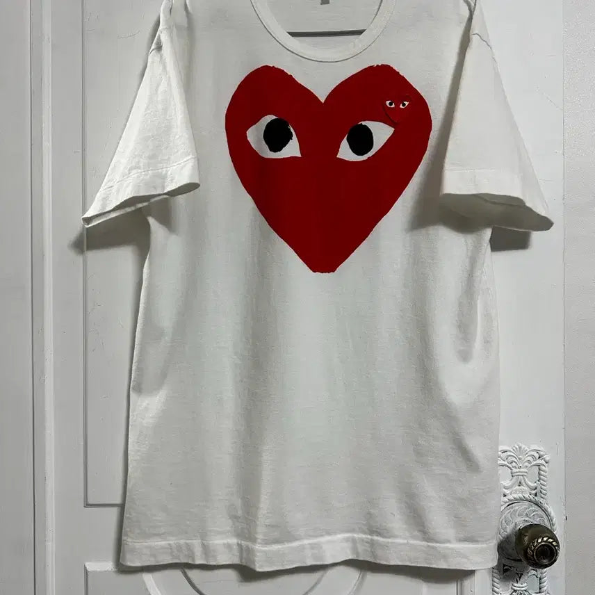 [SOLD OUT] 꼼데가르송 더블하트 반팔티