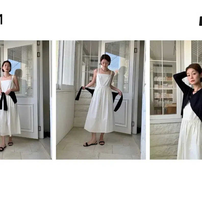 [SOLD OUT] 포유온 Eve Cotton Dress (Ecru)