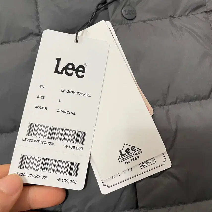 [SOLD OUT] L LEE 새상품 라운드넥 패딩 조끼 B.7069