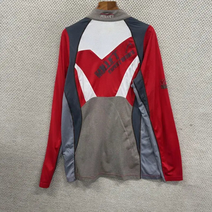 [SOLD OUT] 밀레 등산 기능성 반집업 긴팔티 100 D06460