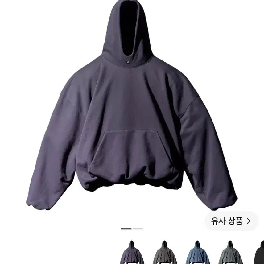 [SOLD OUT] 이지갭 발렌시아가 로고 후드티 블랙